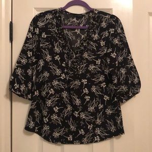 Black & White blouse